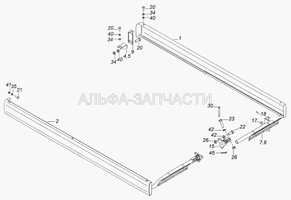 4308-8410003-30 Установка боковой защиты  